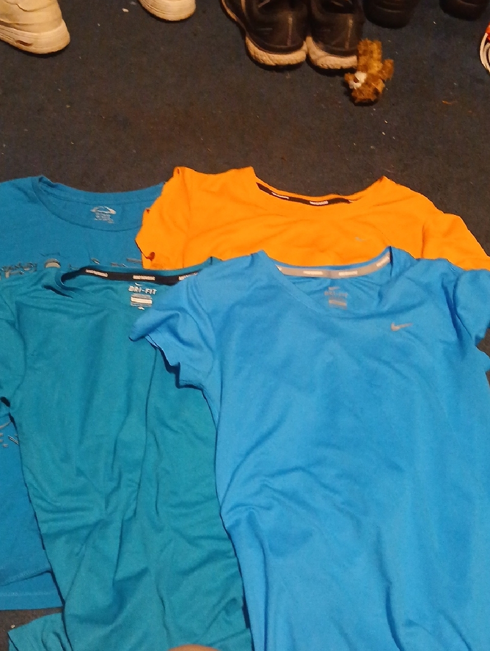 Nike Kids Short Sleeve Tees in Bright Blue & Orange
